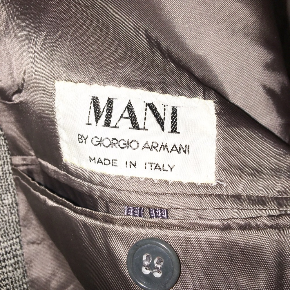 ARMANI Vintage Grey Oversized (Men’s)Blazer SZ: L - Picture 6 of 8